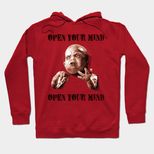 Total Recall (1990) Kuato: "OPEN YOUR MIND" Hoodie by SPACE ART & NATURE SHIRTS 